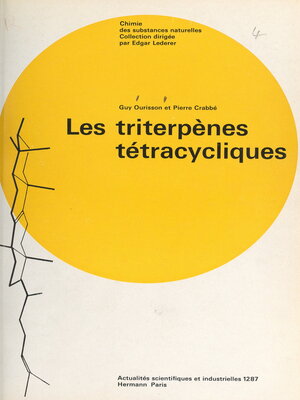 cover image of Les triterpènes tétracycliques